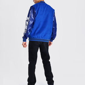 Vente en gros Veste universitaire d'hiver personnalisée OEM Veste à col montant tendance pour hommes Motif de revêtement respirant - Product Image 2