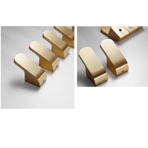 Best Quality Set of 5 Brushed Finished Brass Wall <b>Hooks</b> for Coat & Towel Bathroom <b>Kitchen</b> <b>Hook</b> Clothes <b>Hook</b>. - Product Image 6