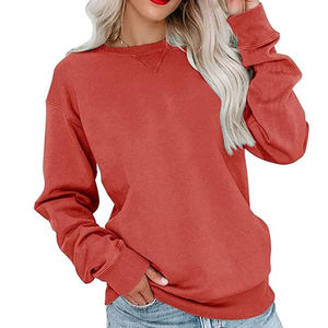 Nouveaux sweats décontractés pour femmes, hiver, épais, surdimensionnés, 100% coton, molleton écologique, séchage rapide, respirants, avec logo frontal - Product Image 4