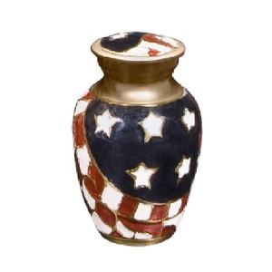 New Design Brass Cremation <b>Keepsake</b> Urns With Gold Multi Color Painting And Yellow Color Finished Metal Funeral Urns - Product Image 4