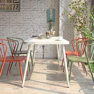 Chaise de salle à manger de luxe moderne et minimaliste, dossier confortable pour la maison, petit appartement, restaurant, style ins, nouvelle chaise rouge en filet - Product Image 4