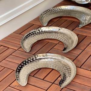 ชามใส่อาหารรูปหัวใจดีไซน์ด้วยค้อนทำจากโลหะขัดเงาสำหรับของว่างและเสิร์ฟอาหาร - Product Image 3