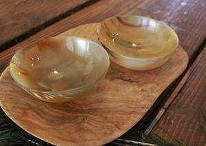 Bol de vaisselle en céramique de qualité faite à la main bon bol en corne de buffle naturelle personnalisée pour la maison et les fêtes de mariage - Product Image 3