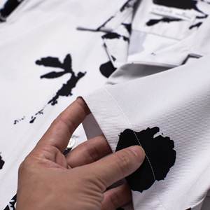 TST 8143 Short Sleeve <b>Vest</b> Collar Shirt Diagonal Silk Fabric - Product Image 6