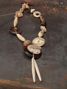 Collar Hecho a Mano con Cuerno Natural, Moderno, Ecológico, de Moda, Novedad, para Regalo de Fiesta para Mujer, Personalizado - Product Image 3