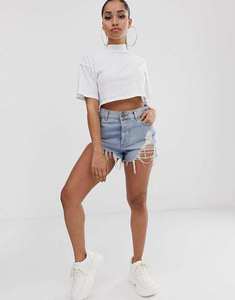 Camiseta blanca de alta calidad para mujer, talla de EE. UU., cuello alto corto, transpirable, logotipo gráfico personalizado, diseño de tortuga de lujo informal - Product Image 4