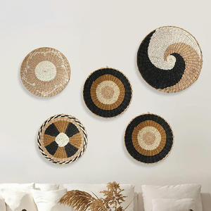 Artesanía de Pared de Jacinto de Agua Natural, Venta al por Mayor, Estilo Bohemio, Tejido, Decoración Colgante - Product Image 1