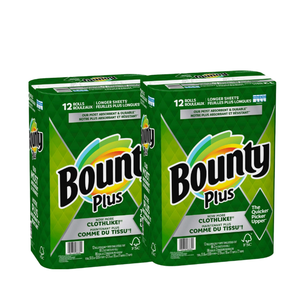 กระดาษเช็ดมือ Bounty สีขาว ซึมซับดีเยี่ยม ขายราคาถูก แบบสองชั้น แข็งแรง สำหรับครัว  ม้วนใหญ่ ลดราคาพิเศษ ขายส่ง - Product Image 1
