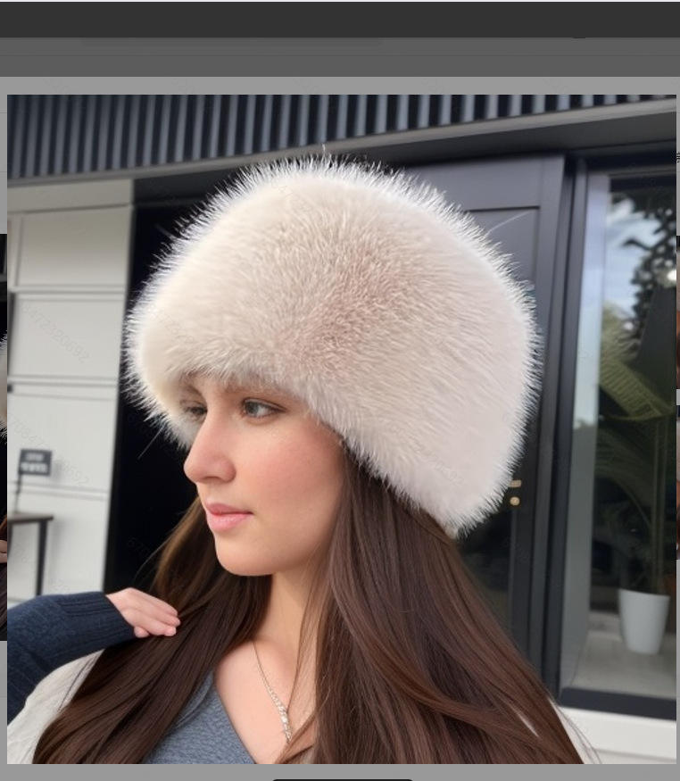 หมวกนางฟ้า-สีเบจ