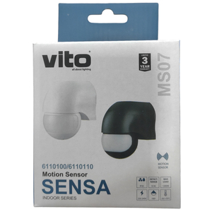 Sensor de Movimiento PIR Blanco de 1200W para Detección de Seguridad en Interiores y Exteriores - Product Image 3