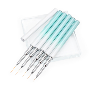 <span class=keywords><strong>Kit</strong></span> de <span class=keywords><strong>pinceaux</strong></span> à ongles de qualité supérieure, neuf, avec manche vert nacré, en poils synthétiques, pour <span class=keywords><strong>nail</strong></span> <span class=keywords><strong>art</strong></span>, gel, liner et striping, vente en gros - Product Image 3