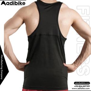 Débardeurs de sport pour hommes de qualité supérieure 100% imprimés par transfert thermique, écologiques, à séchage rapide, avec panneaux en maille Spandex/Polyester, OEM - Product Image 5