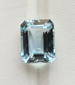 พลอยอะความารีนธรรมชาติทรงแปดเหลี่ยมซานตามาเรียอัญมณีสีฟ้าแบบหลวมส่งตรงจากผู้ผลิตขายส่ง20x30mm ราคา2x4มม. - Product Image 2