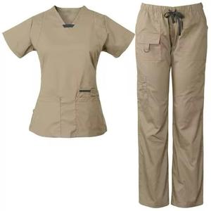 Women's Medical <b>Scrubs</b> Nurse Uniform Top Woven Fabric <b>Scrub</b> <b>Sets</b> for Hospitals OEM Service Available - Product Image 6