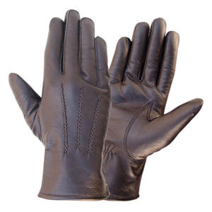 Navy blue lambskin <b>dress</b> gloves for men designed for professional winter wear outfits and evening formal appearances - Product Image 1