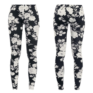 Leggings de mujer de entrenamiento de gimnasio de estilo de moda de cintura media LICRA de alta calidad/material transpirable de poliéster precio - Product Image 1