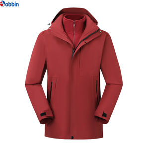 เสื้อแจ็คเก็ตขนแกะคุณภาพสูงแบบสั่งทำพิเศษ ทรงปกติ สำหรับผู้ชายและผู้หญิง เสื้อโค้ทซิปสำหรับฤดูหนาวและกิจกรรมกลางแจ้ง ผลิตจากผ้าโพลีเอสเตอร์/ไนลอน เนื้อผ้าสบายและให้ความอบอุ่น - Product Image 3