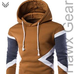 Vente en gros de sweatshirts à capuche en coton polyester et polaire pour hommes, manches longues, pull doublé, conception de la saison d'hiver, nouveauté - Product Image 4