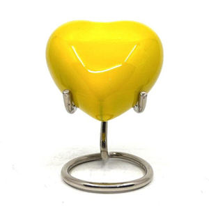 Premier exportateur d'urnes de crémation en forme de cœur de haute qualité les plus vendues/urne commémorative pour cendres d'Inde - Product Image 1