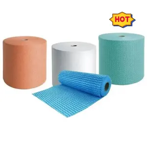 high absorbency heavy duty wood pulp pano de limpeza multiuso rolo descartavel 240m jumbo rolls wipes