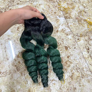 วิกผมแท้สำหรับผู้หญิงผิวดำมัดผมมนุษย์ผมแท้แบบไม่ผ่านการทำสารเคมี - Product Image 1