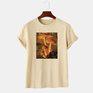Camiseta informal de microfibra para hombre, 100% de algodón, ligera, de manga corta, cuello redondo, estampado, verano, Fitness, moda Hip Hop - Product Image 1