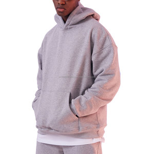 Sweat à capuche surdimensionné de luxe Taille XL Marque tendance avec broderie de logo 3D personnalisée et impression en relief pour l'hiver - Product Image 4