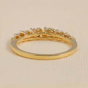 Anillo de Eternidad Clásico con Diamantes Cultivados en Laboratorio, Anillo Apilable Elegante de Plata de Ley 925, Oro Macizo y Platino, Personalizable - Product Image 5