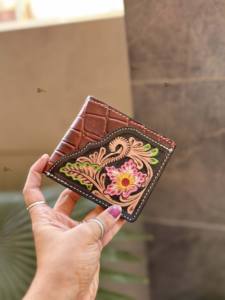 Portefeuille pour homme en cuir véritable, long, avec fermeture éclair, vente chaude, élégant, tendance, couleur marron, design unique, porte-monnaie, cadeau pour lui - Product Image 5