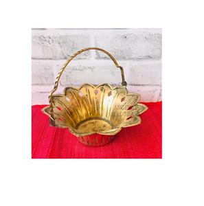 Design haut de gamme en laiton placage fer maille fil rond panier en métal Style moderne panier de fruits à la main personnalisé - Product Image 2