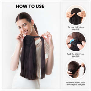 <b>Wrap</b> Around Ponytail Celebrity Ponytail Sleek & Stylish - Product Image 5