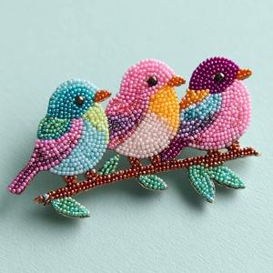 Handmade Alloy Seed Beads Light Keychain Charms Durable Waterproof Stylish Embroidery <b>Accessories</b> for Women - Product Image 5