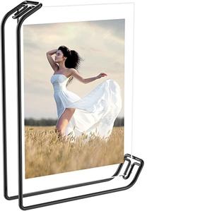 <b>Set</b> of 2 Iron Metal Couple <b>Photo</b> <b>Frame</b> Stand Ornament For Home Wall Office Living Room Table Top Decoration - Product Image 5