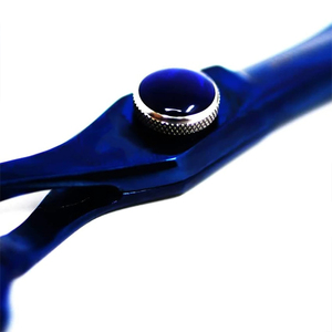 Tijeras de peluquero con mango de dragón, bolsa de cuero PU y acero inoxidable con revestimiento azul, punta de hoja afilada para peluquería, novedad - Product Image 6