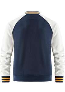 Dernière mode veste universitaire en laine légère de haute qualité pour hommes, design unique et élégant, col montant sur le devant pour l'hiver. - Product Image 2