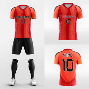 Uniforme de fútbol sublimado personalizado y pantalones cortos Diseño propio Impresión por sublimación Uniforme de fútbol de la mejor calidad Servicio OEM - Product Image 5