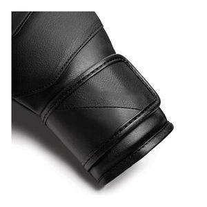 Gants de boxe en cuir de couleur personnalisée MMA Sanda Gants de combat professionnels avec évacuation de l'humidité - Product Image 5