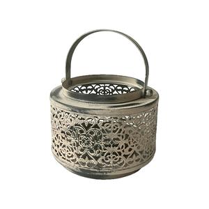Gray Distressed Metal Mini Candle <b>Lantern</b> for Christmas and Garden Decoration Handmade Hanging Candle <b>Lanterns</b> - Product Image 5