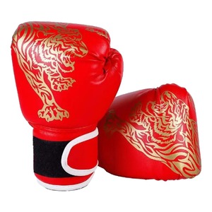 Guantes de boxeo de cuero cómodos profesionales para adultos y niños Guantes de boxeo de entrenamiento de kickboxing transpirables - Product Image 2