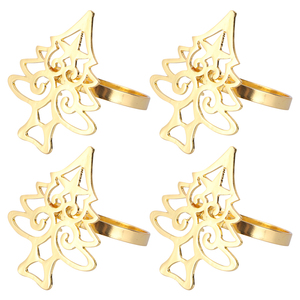 Wholesale <b>Christmas</b> <b>Tree</b> Metal Gold Napkin Ring For <b>Christmas</b> <b>Table</b> Decor in Custom Design - Product Image 3