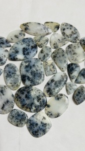 Venta al por mayor 100% ágata dendrítica natural cabujón piedra preciosa cuarzo blanco suministro a granel para collar fabricación de joyas Material de vidrio - Product Image 3