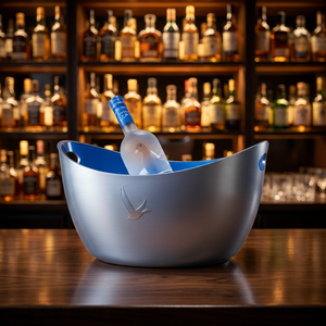 Private Label Ice Bucket 4 <b>Bottles</b> Silver Plated <b>with</b> <b>Led</b> <b>Lights</b> for Wedding and Bar, OEM, OEM Custom - Product Image 3