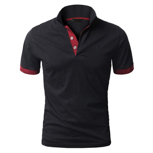 Vente en gros de polo d'été à manches courtes pour hommes Vêtements de golf T-shirt brodé 100% coton piqué OEM Logo personnalisé - Product Image 1