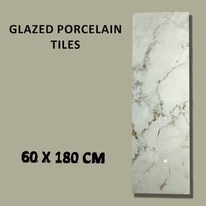กระเบื้องพอร์ซเลนเคลือบเงา60x180ซม. ดีไซน์ใหม่สำหรับผนังและพื้นคอลเลคชั่นมันวาว - Product Image 2