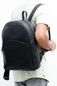 Mochila para ordenador portátil hecha a mano de cuero auténtico, bolsa de viaje Vintage, mochila rústica para hombres y mujeres - Product Image 5