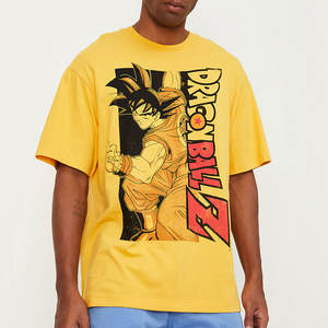 Camiseta de algodón 100% para hombre, ajuste holgado, estampado de color amarillo, lo mejor para ropa de verano de 2025" - Product Image 1