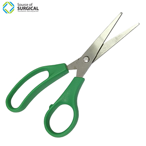 กรรไกรกระดาษนักเรียนพร้อมที่จับพลาสติกแหล่งพลังงานแบบแมนนวลสีเขียวสำหรับเครื่องมือผ่าตัด - Product Image 2