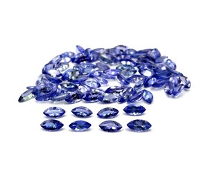 Pierres précieuses en Tanzanite naturelle certifiée IGI, taille marquise, haute qualité, 3-7 mm, bleu, 5 carats, pierres brutes pour la fabrication de bijoux - Product Image 3