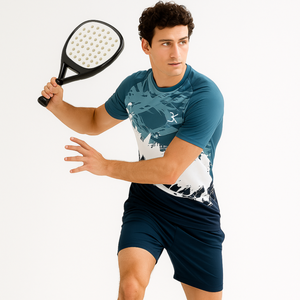 Prix usine t-shirt pour hommes pour le Football tissu évacuant l'humidité hommes t-shirt dynamique abstrait impression vêtements hommes Vietnam usine - Product Image 1