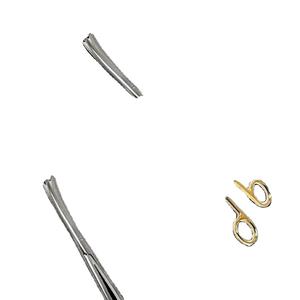 Tijeras Metzenbaum Manual de acero inoxidable 200mm Curva 185mm Largo Instrumentos quirúrgicos reutilizables para cirugía general - Product Image 1